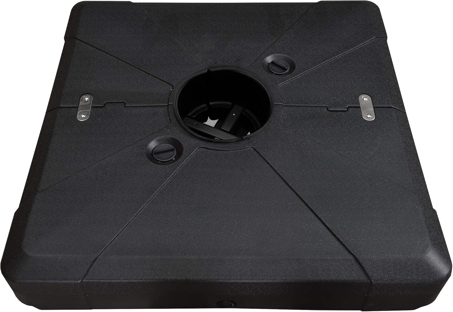 Patio Umbrella Base – Sand/Water Filled Square Stabilizer for Superior Outdoor Stability