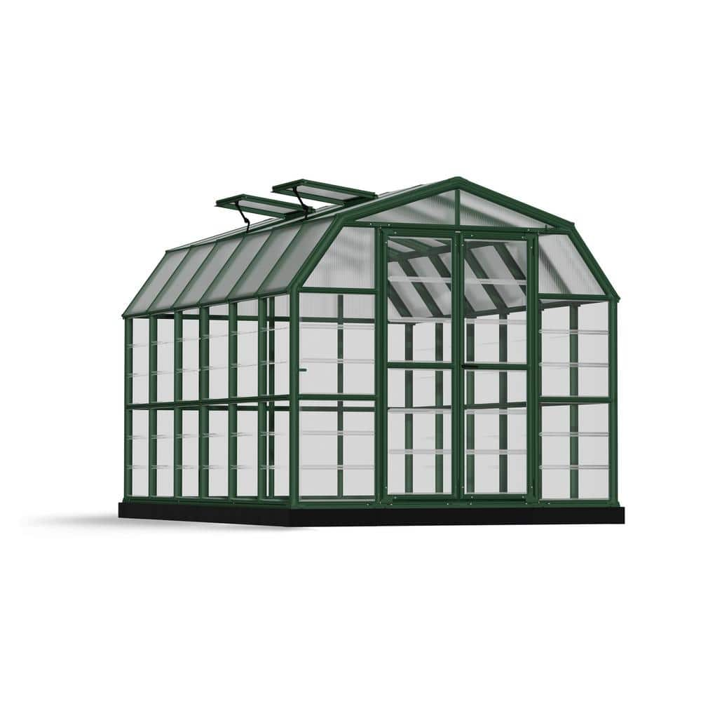 Grand Gardener 8 Ft. X 16 Ft. Green/Clear DIY Greenhouse Kit