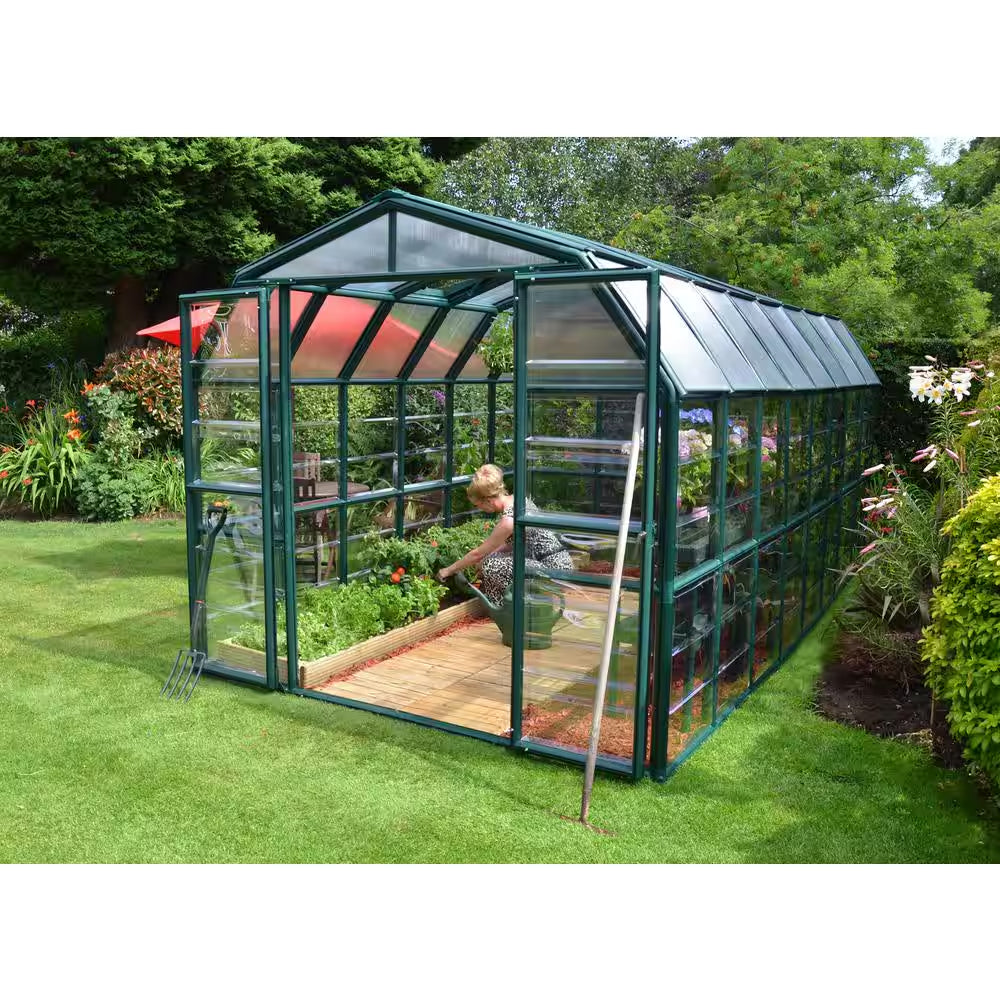 All-Season Greenhouse with Clear Panels | 8ft. x 8ft. to 8ft. x 20ft.